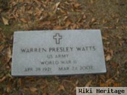 Warren Presley Watts