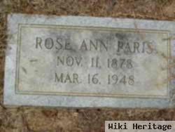 Rose Ann Clark Paris