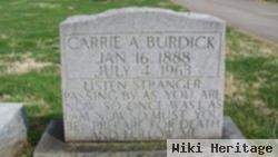 Carrie A Burdick