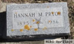 Hannah M Pryor