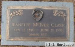 Jeanette "mama Net" Mciver Clark