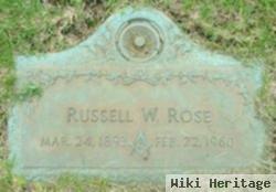 Russell W Rose