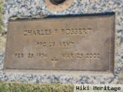 Pfc Charles F Bossert