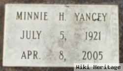Minnie H Yancey