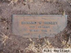 Pvt Edward W. Henley