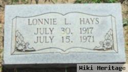 Lonnie L Hays