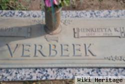 Henrietta Kelmell Verbeek
