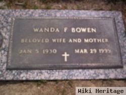 Wanda F Wise Bowen