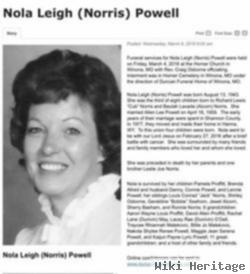 Nola Leigh Norris Powell