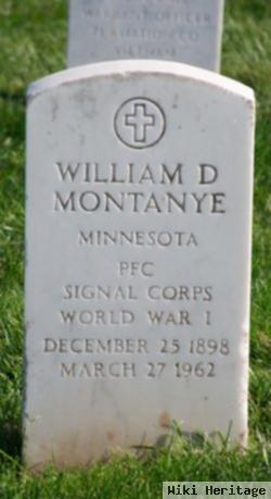 William D Montanye