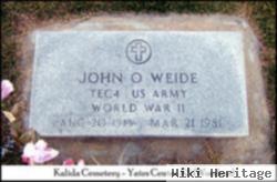 John O Weide