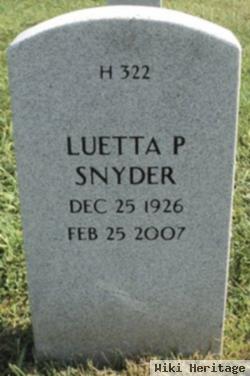 Luetta P. Drake Snyder