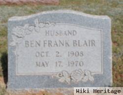 Benjamin Franklin "frank" Blair