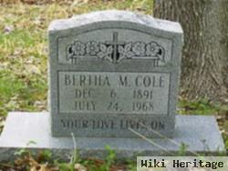 Bertha M. Bennett Cole