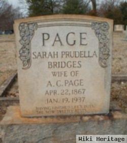 Sarah Prudella Bridges Page