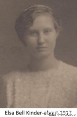 Elsa Bell "elsie" Kinder Rew