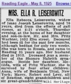 Ella Rebecca Leiserowitz