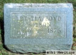 Letitia Boyd Wilson