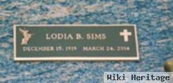 Lodia Belle Simmons Sims