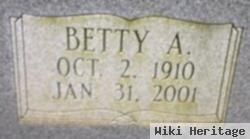 Betty A Peake
