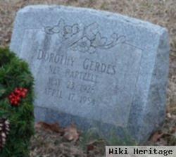 Dorothy Hartzell Gerdes