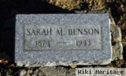 Sarah M Benson