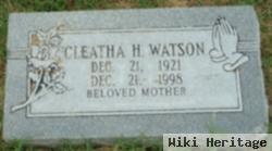 Cleatha H Watson