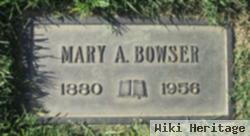 Mary A Thompson Bowser