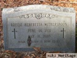 Louise Henrietta Buchheit Witherspoon