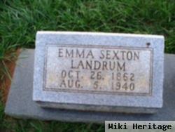 Emma E Sexton Landrum