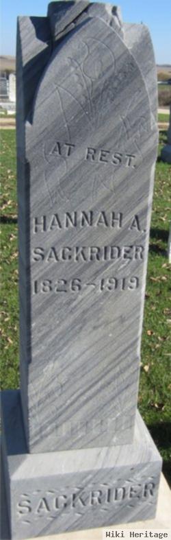 Hannah A. Sackrider