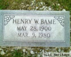 Henry William Bame