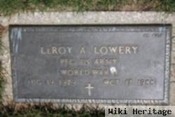 Leroy A Lowery