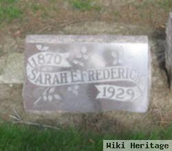 Sarah E Frederick