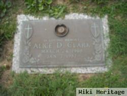 Alice D Clark