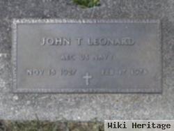 John T Leonard