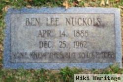 Ben Lee "bennie" Nuckols