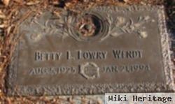 Betty L Lowry Wendt