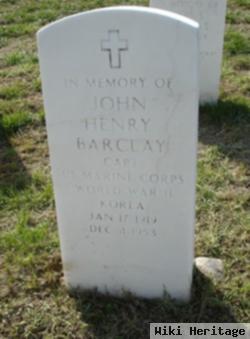 Capt John Henry Barclay