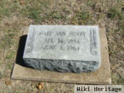 Mary Ann Maxwell Henry