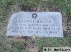 Sgt Ralph E. Balser