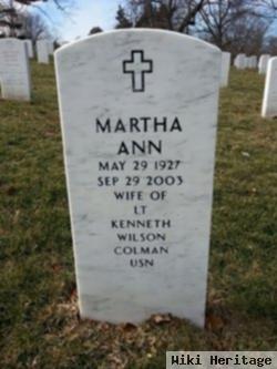 Martha Ann Colman