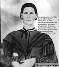 Anne "annie" Bates Welch