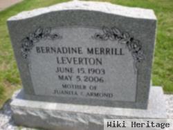 Bernadine H Merrill Leverton
