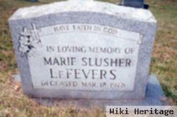 Marie Slusher Lefevers