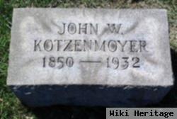 John W Kotzenmoyer