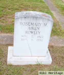 Rosemary M Aiken Rowley