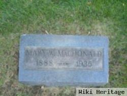 Mary W Winbourn Macdonald