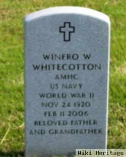 Winfro Weldon "babe" Whitecotton