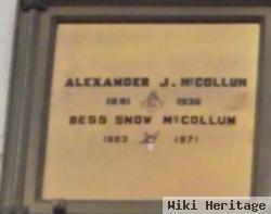 Alexander J Mccollum